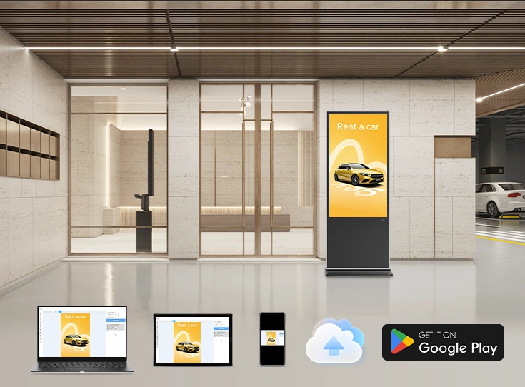 55 Inch Vertical Digital Signage